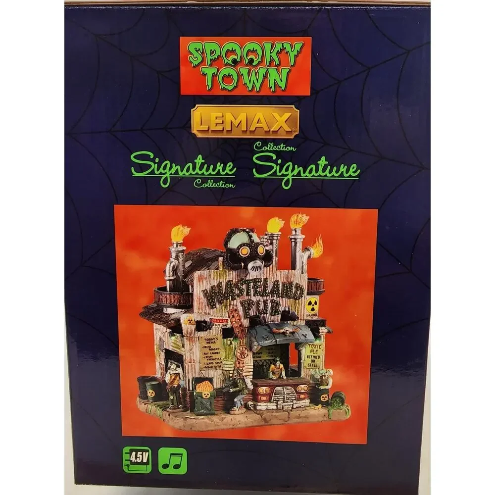 Lemax 2018 Spooky Town WASTELAND PUB #85305 NRFB Lighted Building w/ Sound *